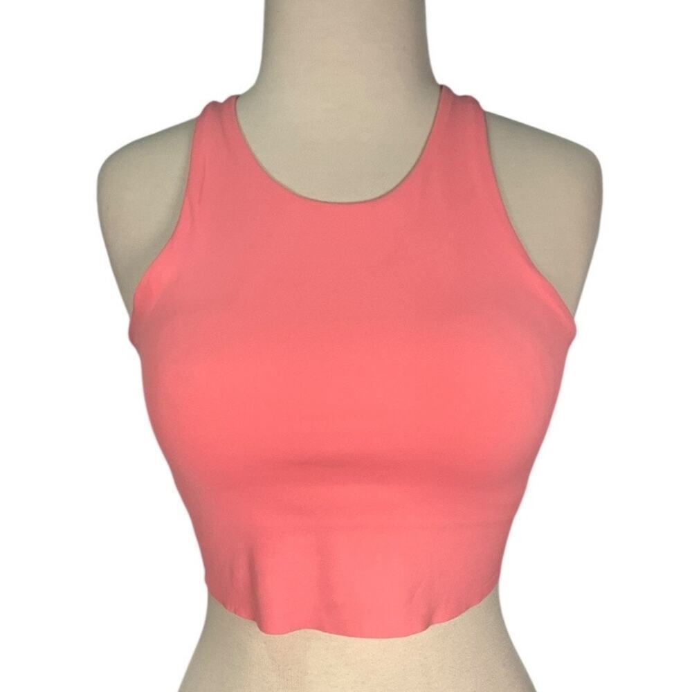 Nike Yoga Cropped Dri-Fit Light Pink Racerback Crop Top Size Small Tight Fit NWT